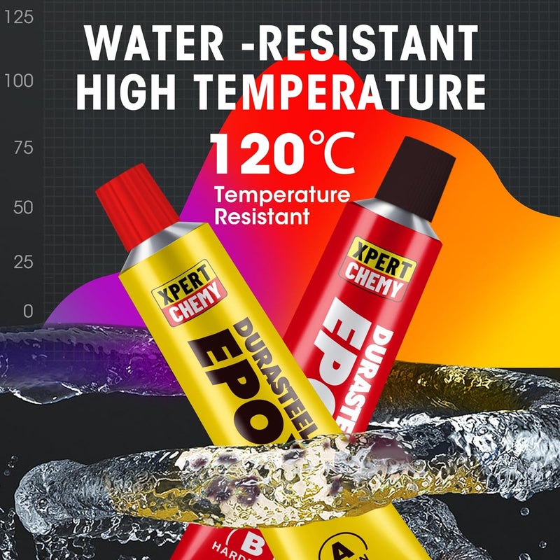XPERTCHEMY 2 Part Epoxy Glue, 5 Minute Epoxy Adhesive, Rapid Cure Golf, Wood, Plastic and Metal etc, Waterproof & Extra Strength, High Temperature Resistance, 2 x 20g, Grey - Image 5